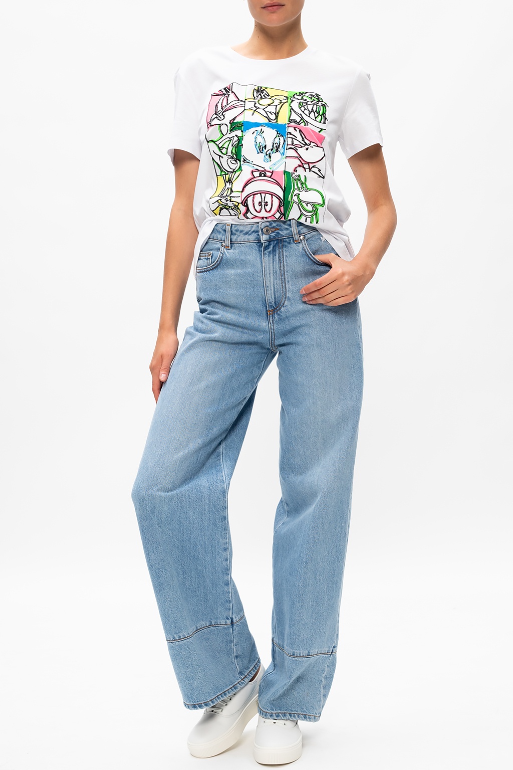 Jeans with logo MSGM - IetpShops US
